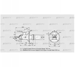 BICA 65HM-300/335-(72)D (84022046) Газовая горелка Kromschroder