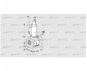 VAS8100F05LWSL3B/PP/PP (88203759) Газовый клапан Kromschroder