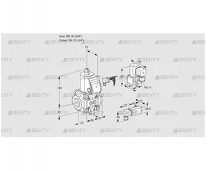 VAS120R/NQ (88006334) Газовый клапан Kromschroder