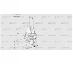 VAH1T25N/25N05HAVQGR/PP/PP (88107054) Клапан с регулятором расхода Kromschroder