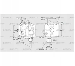 DG 400U-3 (84447595) Датчик-реле давления газа Kromschroder