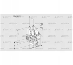 VCH1E20R/25R05FNHEVWR3/PPPP/PPPP (88102506) Клапан с регулятором расхода Kromschroder