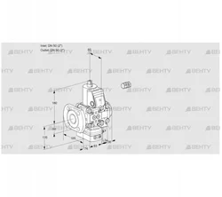 VAH3E50F/50R05HEVWR/PP/PP (88106293) Клапан с регулятором расхода Kromschroder