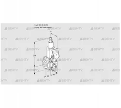 VAS1T20/-N/LQ (88027109) Газовый клапан Kromschroder