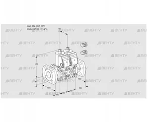 VCS2E40F/40F05NNKR3/PPPP/PPPP (88101119) Сдвоенный газовый клапан Kromschroder