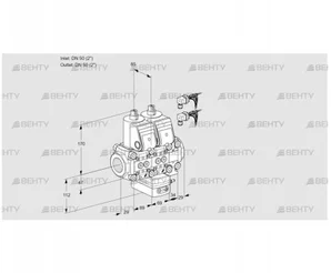 VCG2E50R/50R05NGEVWR6/PPPP/PPPP (88105137) Клапан с регулятором соотношения Kromschroder