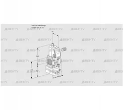 VAD1-/25R/NK-50A (88007613) Газовый клапан с регулятором давления Kromschroder