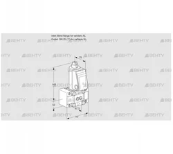 VAS1W0/W25R/NK (88019156) Газовый клапан Kromschroder