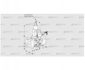 VAS350F/LQSR (88004887) Газовый клапан Kromschroder