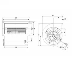 Центробежный вентилятор ebmpapst D2D146AA2425