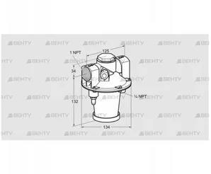 GIK 25TN02-5L (03155143) Регулятор соотношения газ/воздух Kromschroder