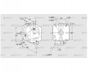 DG 50NT-22N (84447972) Датчик-реле давления газа Kromschroder