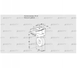 IBG40/32Z05/20-60W3TR10 (88302231) Дроссельная заслонка Kromschroder