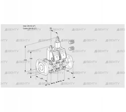 VCS3E50F/50F05NLQR3/PPPP/PPPP (88100135) Сдвоенный газовый клапан Kromschroder