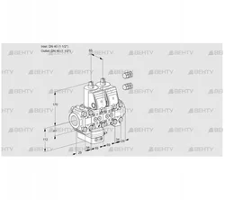 VCG2E40R/40R05F2GENVWR3/PPPP/PPPP (88103488) Клапан с регулятором соотношения Kromschroder