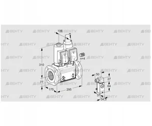 VCS665F05NLWGR3B/MM1-/MMMM (88202883) Сдвоенный газовый клапан Kromschroder