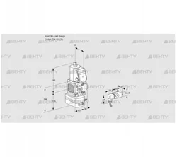 VAG3T-/50N/NQAA (88005716) Газовый клапан с регулятором соотношения Kromschroder