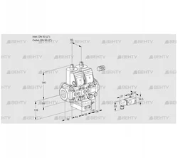 VCH3E50R/50R05NHEVWR/PP3-/PPPP (88106941) Клапан с регулятором расхода Kromschroder