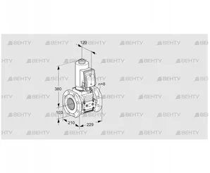 VAS8T100A05NQGRE/PP/PP (88206869) Газовый клапан Kromschroder