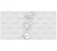 DKR 40Z03H450D (72701250) Дроссельная заслонка Kromschroder