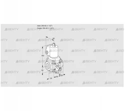 VAN2T40N/NQGL (88013699) Сбросной газовый клапан Kromschroder