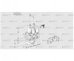 VCG3E50R/50R05GENWR/2--3/PPPP (88103147) Клапан с регулятором соотношения Kromschroder