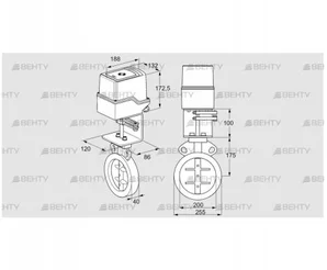 IDR200Z03D100AS/50-30W20TR10 (88302948) Дроссельная заслонка Kromschroder