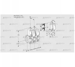 VCS2E40R/40R05NNWR6/PPPP/BSPP (88106552) Сдвоенный газовый клапан Kromschroder