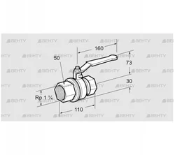 AKT 32R50B (03152275) Запорный кран Kromschroder