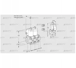 VCS1E15R/10R05NNWL3/PPZS/PPPP (88103322) Сдвоенный газовый клапан Kromschroder