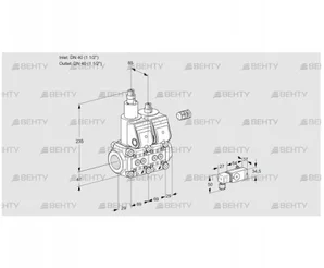 VCS2E40R/40R05LNWR/3-PP/-3PP (88106705) Сдвоенный газовый клапан Kromschroder