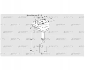 IBH40Z01A/20-60W3T (88302900) Дроссельная заслонка Kromschroder