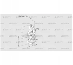 VAG240R/NWGRAE (88025598) Газовый клапан с регулятором соотношения Kromschroder