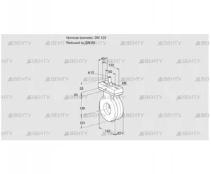 BVG125/80Z05F (88301346) Дроссельная заслонка Kromschroder