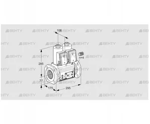 VCS665F05NNWR3E/PPPP/PPEP (88203749) Сдвоенный газовый клапан Kromschroder