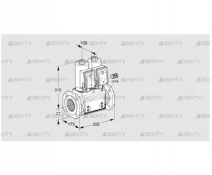 VCS665F05NNKGR3B/PPPP/PPPP (88203012) Сдвоенный газовый клапан Kromschroder