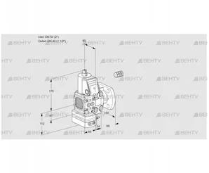 VAD2E50R/40F05FD-100VWR/PP/PP (88102147) Газовый клапан с регулятором давления Kromschroder