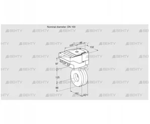 IBG100Z05/20-15W3TR10 (88302035) Дроссельная заслонка Kromschroder