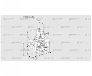 VAG240F/NWGRAE (88011748) Газовый клапан с регулятором соотношения Kromschroder