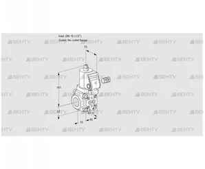 VAS115/-R/NPSR (88026707) Газовый клапан Kromschroder