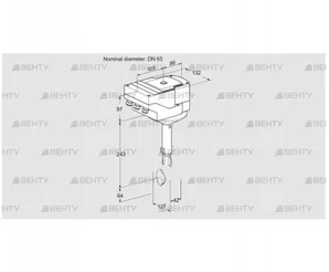 IBH65Z01A/20-30W3E (88301090) Дроссельная заслонка Kromschroder