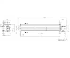 Тангенциальный вентилятор ebmpapst QL4/3000A26-2112LH-445 ck