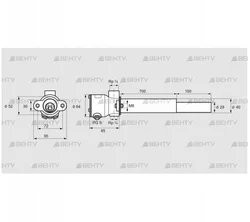 ZKIH 700/100R (84214070) Пилотная горелка Kromschroder