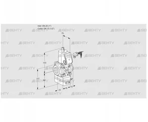 VAD125/15R/NW-50B (88003019) Газовый клапан с регулятором давления Kromschroder