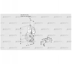 VAS1T15/-N/NQSR (88017071) Газовый клапан Kromschroder