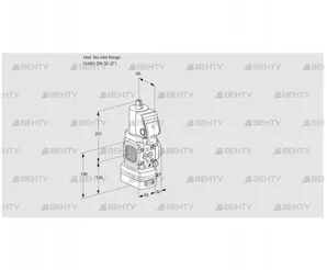 VAD3T-/50N/NKGR-25A (88029792) Газовый клапан с регулятором давления Kromschroder