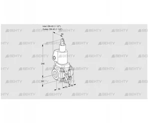 VAS3T40N/LQGL (88013784) Газовый клапан Kromschroder