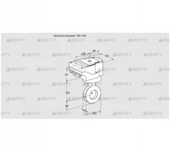 IBAF100Z05/20-15W3T (88302389) Дроссельная заслонка Kromschroder