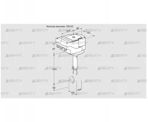 IBH65Z01A/20-30W3T (88301400) Дроссельная заслонка Kromschroder