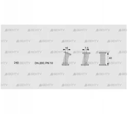 EKO 200F-Z (03262072) Газовый компенсатор Kromschroder